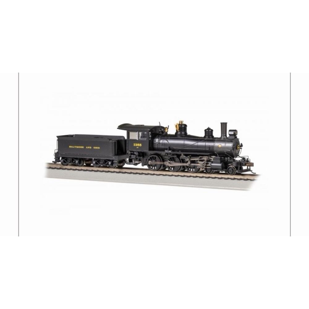 Bachmann HO Scale Baldwin 4-6-0 steam locomotive, Baltimore & Ohio #1355